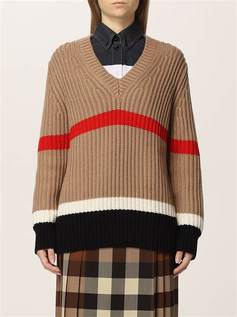 burberry striped sweater|Burberry oversized sweater.